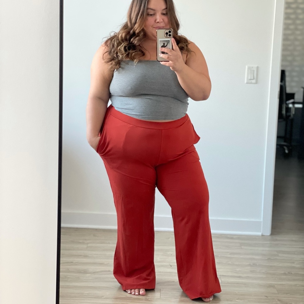 Super Soft Orange Bell Bottoms